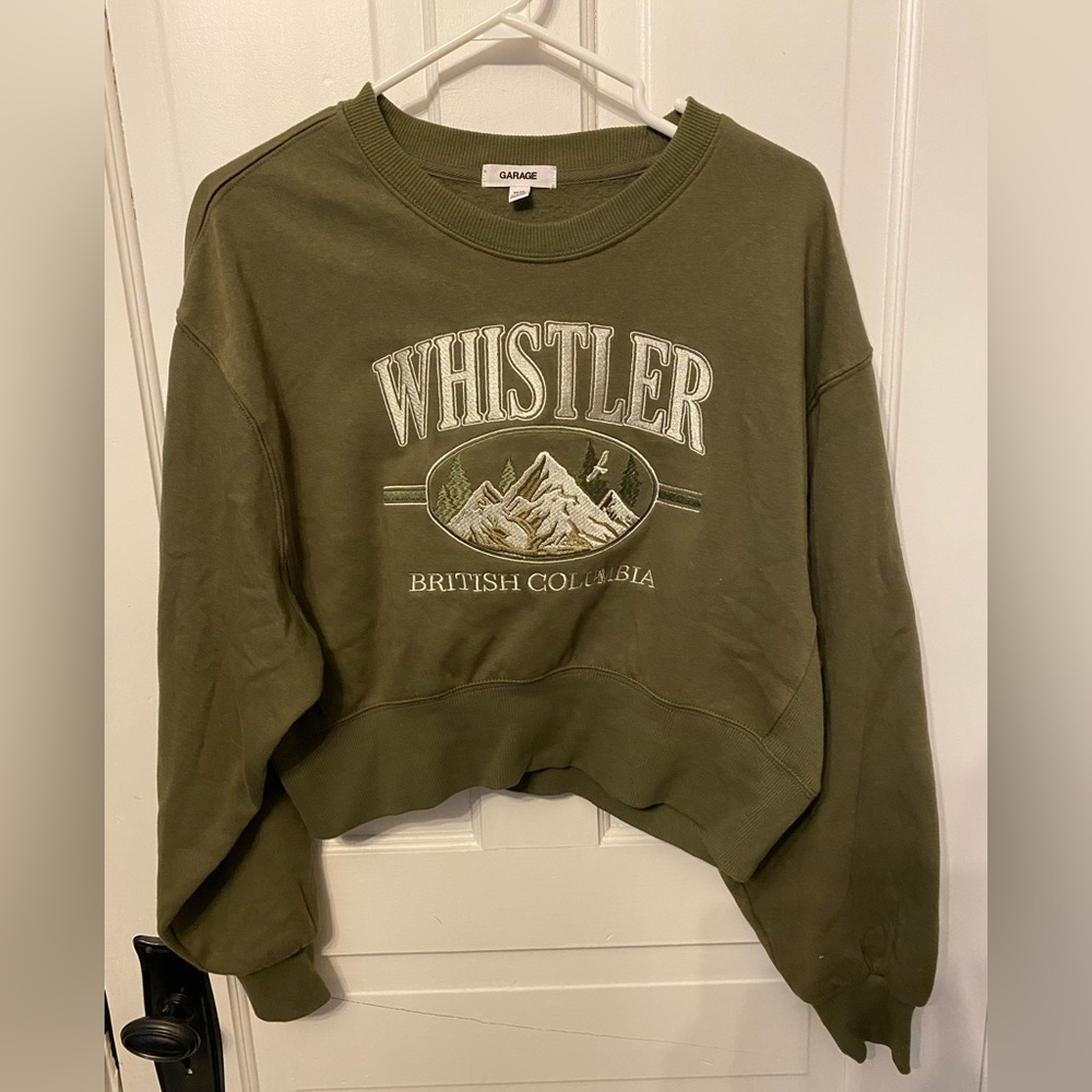 Garage Cropped “Whistler” Crewneck